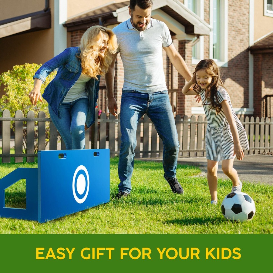 Soccer Ball Rebounder Board Kick Back Wall Sports Drills Training Aid Football Passing Shooting Practice Equipment Portable 2 Angles Rebound 100x42cm