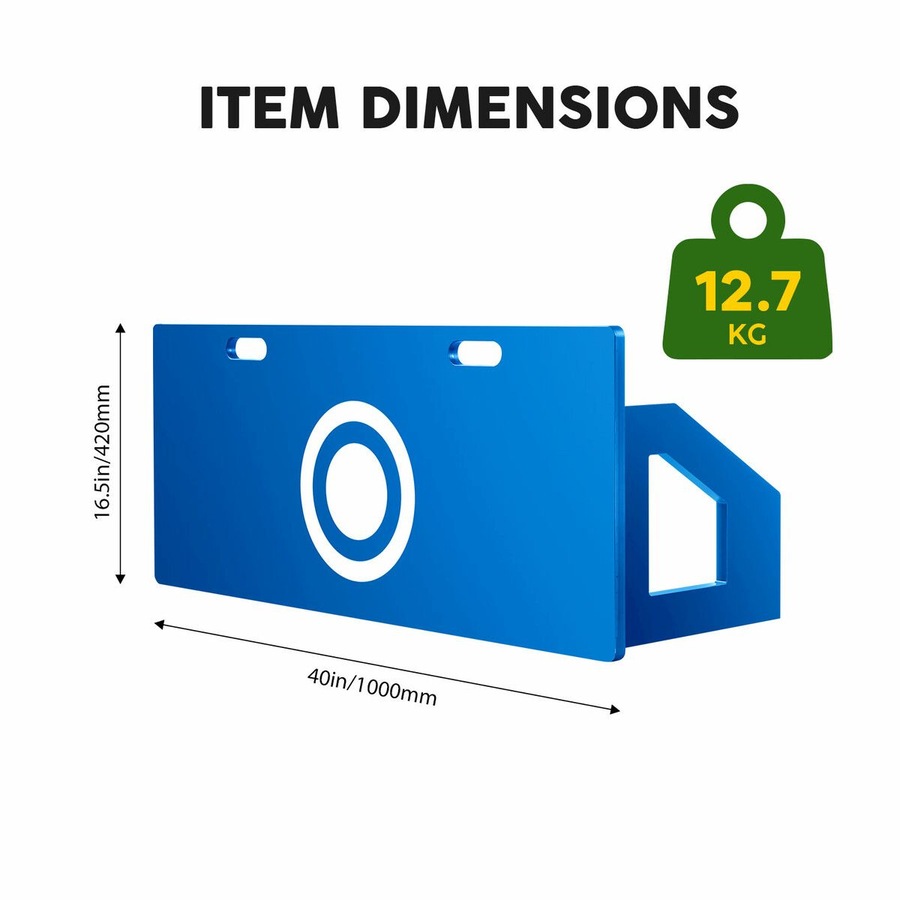 Soccer Ball Rebounder Board Kick Back Wall Sports Drills Training Aid Football Passing Shooting Practice Equipment Portable 2 Angles Rebound 100x42cm