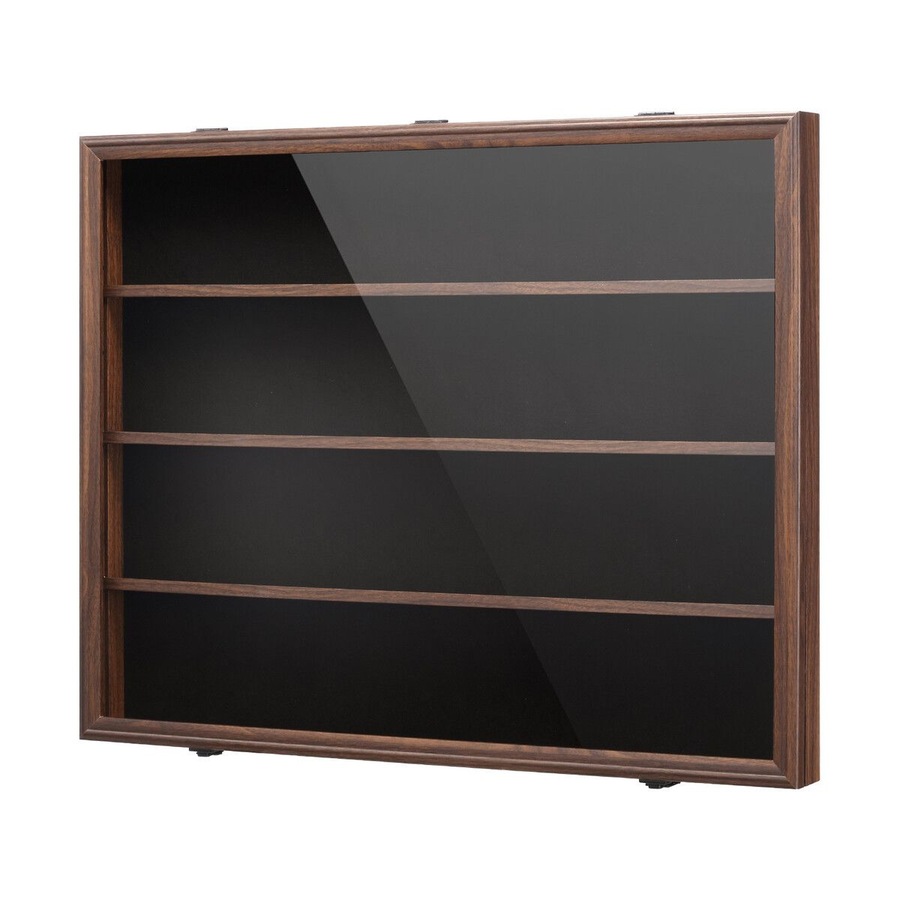 Sports Card Display Case UV Graded Wall Mounted Cabinet NBA Basketball Football Baseball Hockey PSA Comic Pokemon Game Trading Cards Holder Lockable