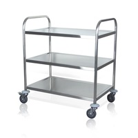 Kitchen Cart Dishes Trolley Storage Shelf with Wheels