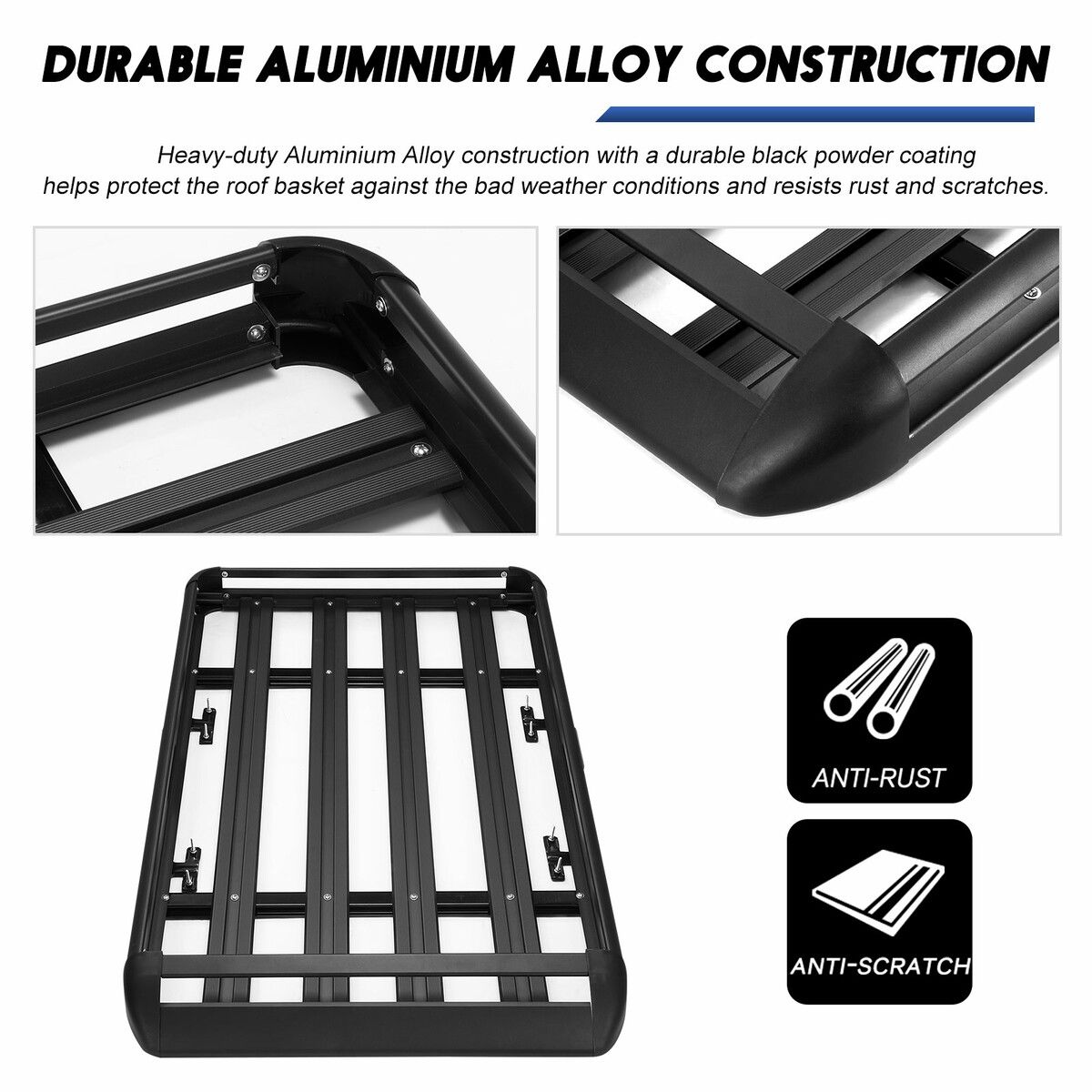 Aluminium roof rack online basket