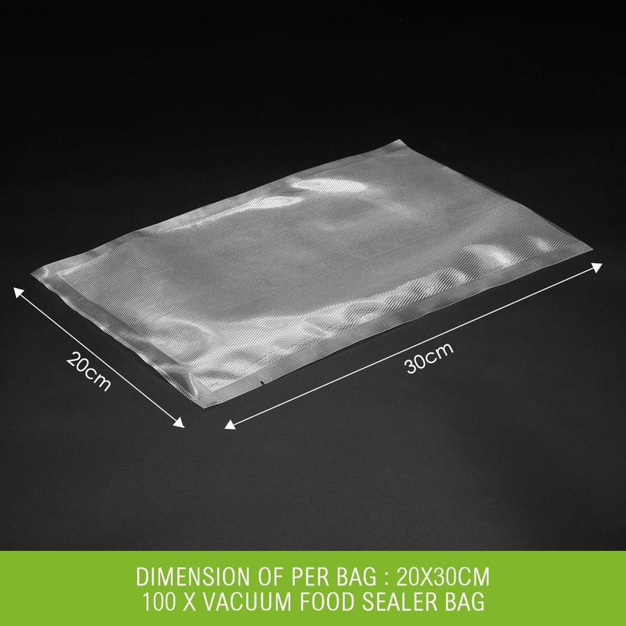 Vacuum Seal Bags Food Storage Vacuum Bags Vacuum Sealer Rolls 20*30cm 100PCS