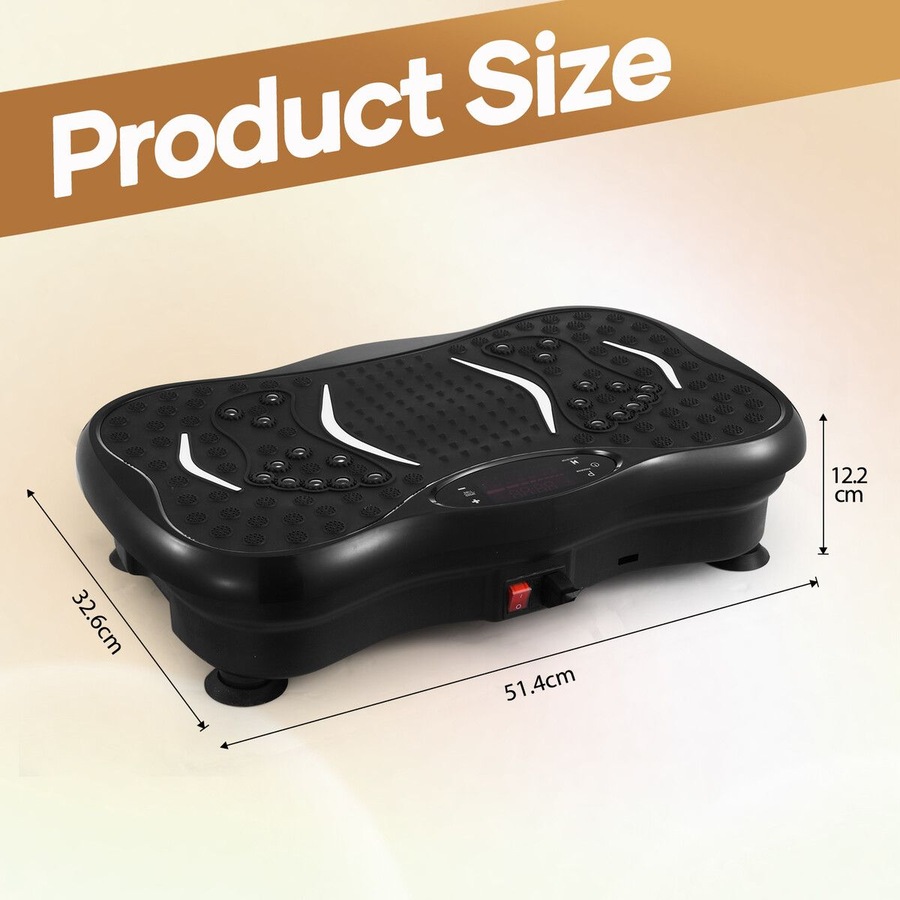 Vibration Machine Plate Full Body Workout Vibrating Exercise Fitness Equipment Platform Home Gym Weight Loss Trainer Shaker Board Lymphatic Drainage
