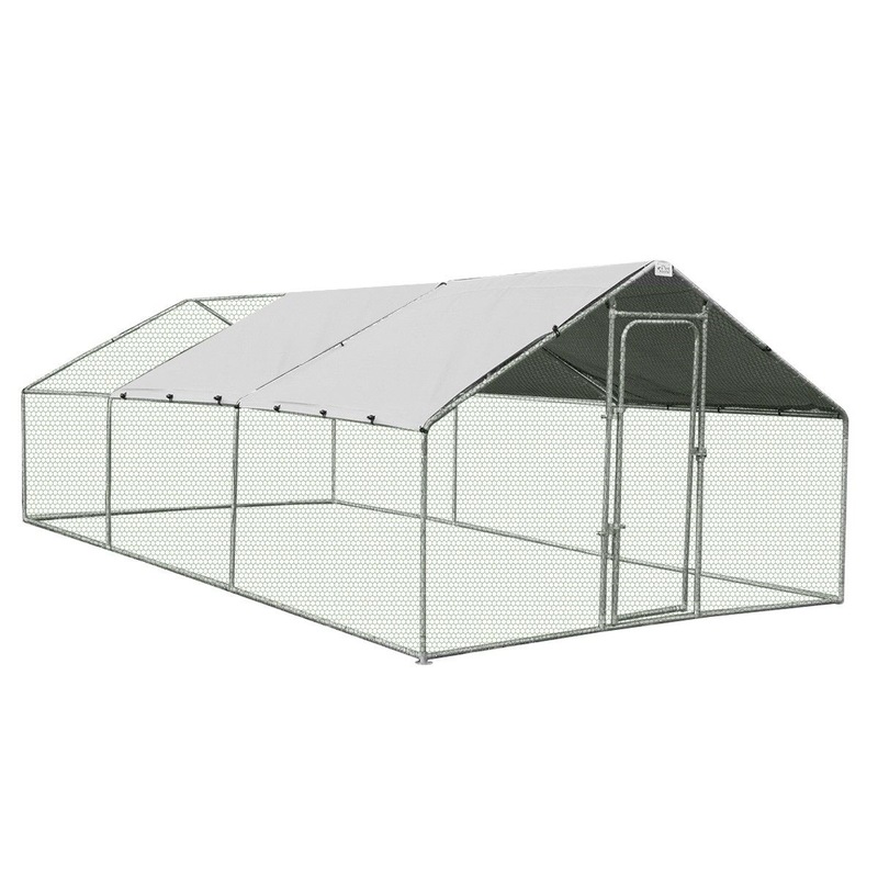 Buy 6X3X1.95M Galvanized Steel Chicken Coop Run Enclosure Rabbit Hutch ...