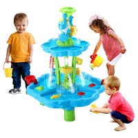 Water Table Waterfall Sand Pit Play Ground Playset Activity Centre Outdoor Toys Pool Park Beach Kids Sensory Pretend Set