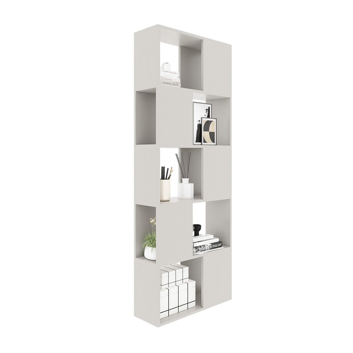 Buy White Bookshelf Bookcase Shelving Unit Display Shelf Storage Rack ...