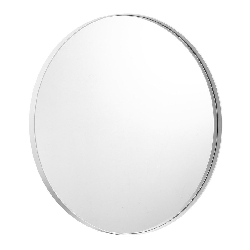Buy White Large Round Mirror Decorative Wall Mirror 80cm MyDeal