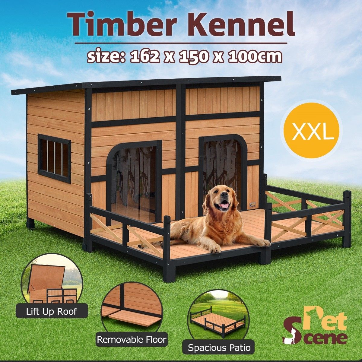 Xxl dog house for 2024 sale