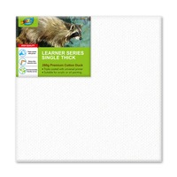 20x20cm(8x8"Inch) 6pcs - Artoys 280 GSM Acrylic Artist Premium Quality Pre-Stretched Canvas Frame Triple Gesso Primed Deep Edge 100% Cotton White Professional Blank Canvases