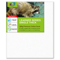 25x30cm(10x12"Inch) 6pcs - Artoys 280 GSM Acrylic Artist Premium Quality Pre-Stretched Canvas Frame Triple Gesso Primed Deep Edge 100% Cotton White Professional Blank Canvases