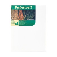 35x45cm(14x18"Inch) 6pcs - 340GSM Acrylic Artist Premium Quality Pre-Stretched Canvas Frame Triple Gesso Primed Deep Edge 100% Cotton White Professional Blank Canvases