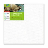 40x40cm(16x16"Inch) 6pcs - Artoys 280 GSM Acrylic Artist Premium Quality Pre-Stretched Canvas Frame Triple Gesso Primed Deep Edge 100% Cotton White Professional Blank Canvases