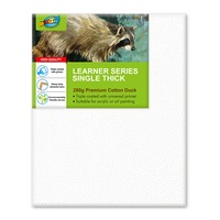 40x50cm(16x20"Inch) 6pcs - Artoys 280 GSM Acrylic Artist Premium Quality Pre-Stretched Canvas Frame Triple Gesso Primed Deep Edge 100% Cotton White Professional Blank Canvases