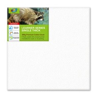 60x60cm(24x24"Inch) 6pcs - Artoys 280 GSM Acrylic Artist Premium Quality Pre-Stretched Canvas Frame Triple Gesso Primed Deep Edge 100% Cotton White Professional Blank Canvases