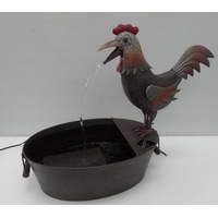 Metal cock fountain,Master art for garden