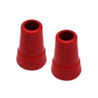 Rebotec 19mm Ferrules - Tips for Crutches - Red