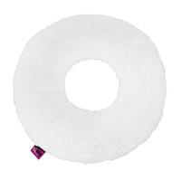 Ubio Round Donut Cushion, White