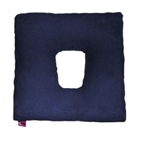Ubio Square Coccyx Donut Cushion, Navy