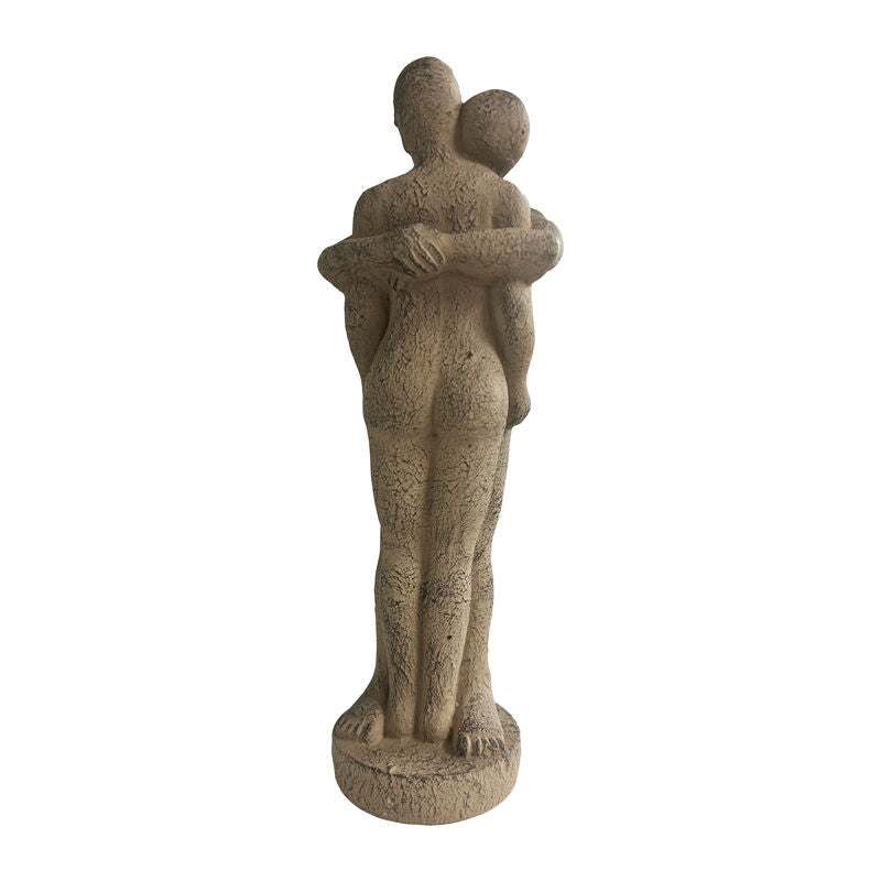 Buy Willow & Silk Cement 36cm Hugging Couple Statue On Base Ornament ...
