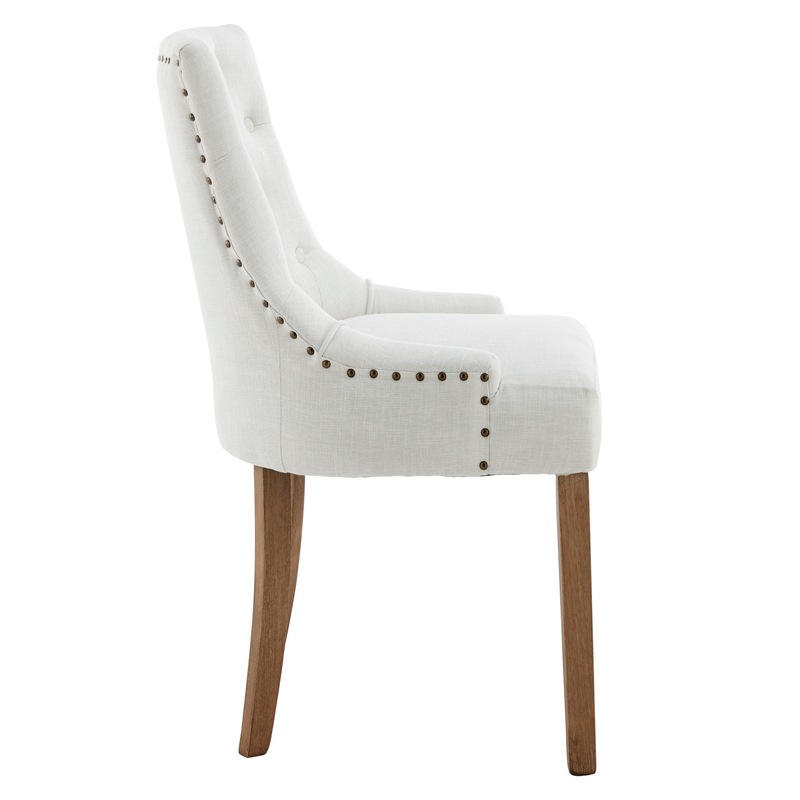 Buy DukeLiving Belle Scoop Back Provincial Upholstered Dining Chairs