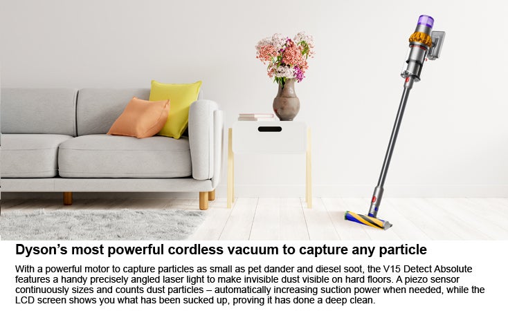 Buy Dyson V15 Detect Absolute Vacuum Cleaner - MyDeal