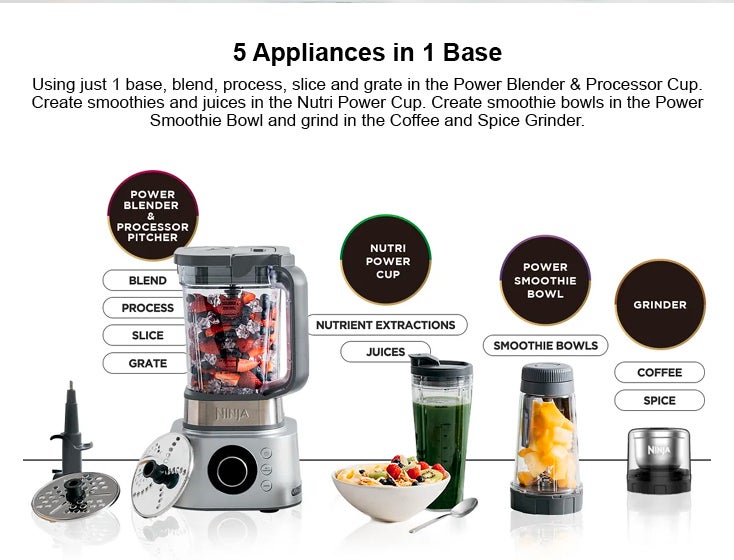 Ninja Foodi CB402 1200W Power Blender Ultimate Kitchen System