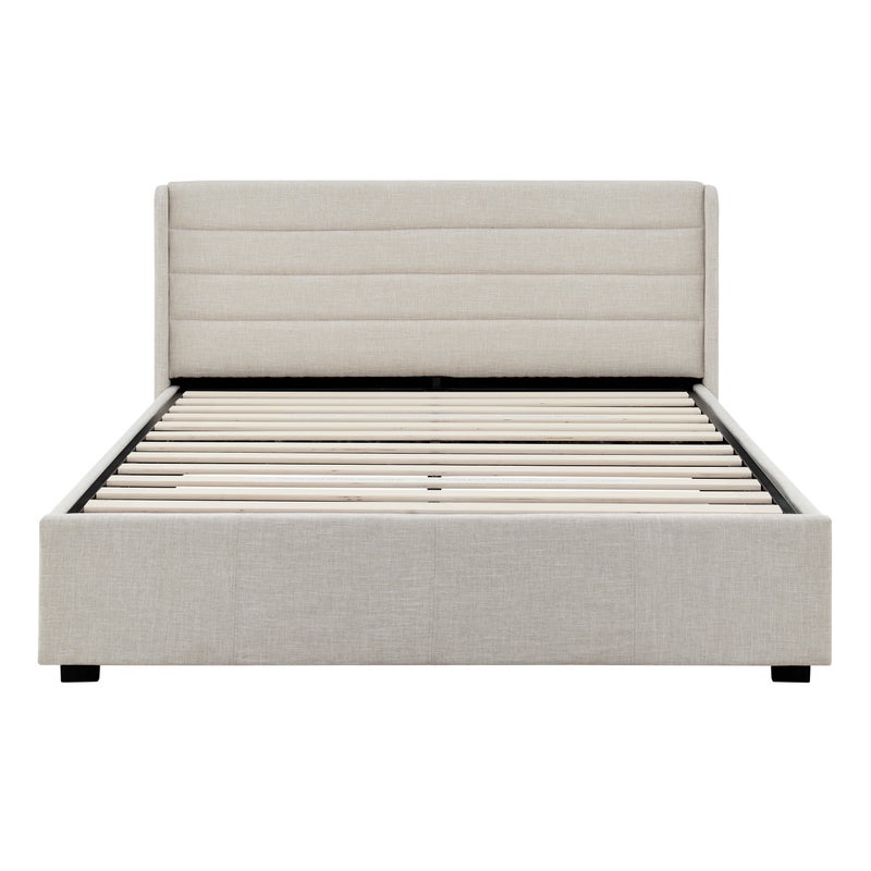 Buy DukeLiving Audrey Tufted Upholstered Gas Lift Storage Platform Bed ...