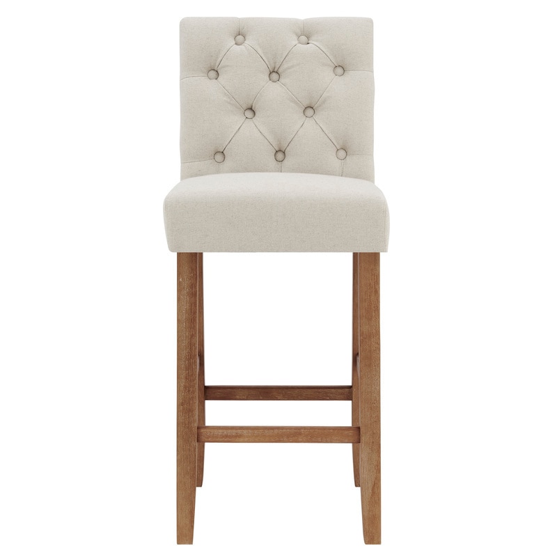 linen upholstered bar stools