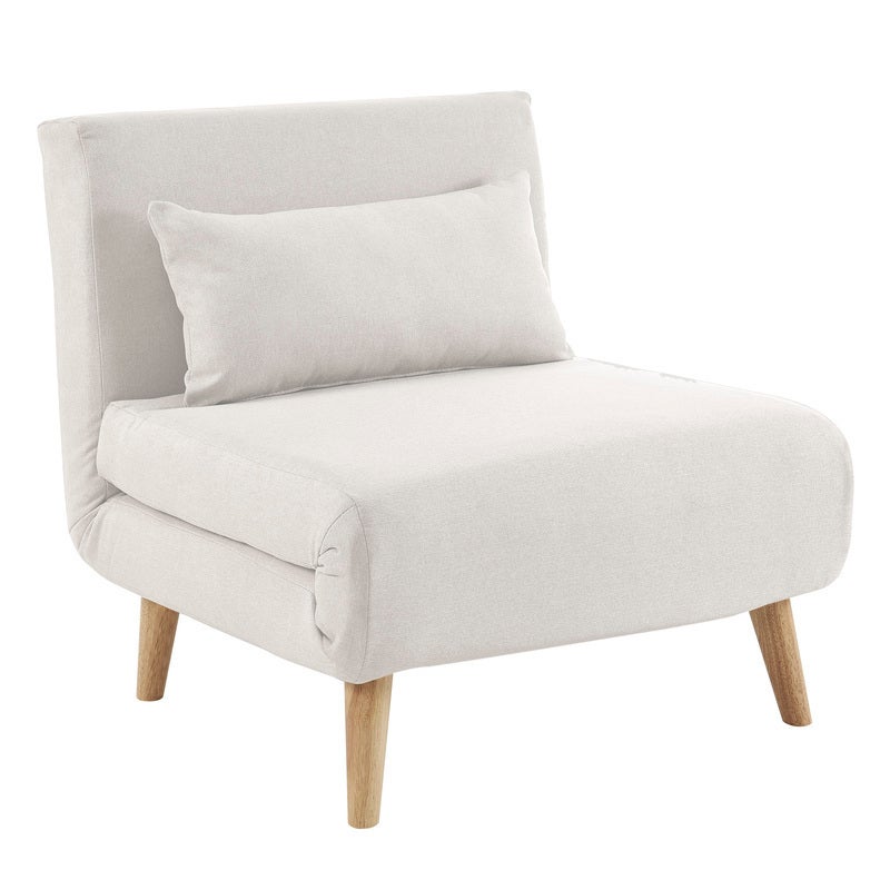 Dukeliving Billy Single Sofa Bed Beige, Single Sofa Chair Bed Australia