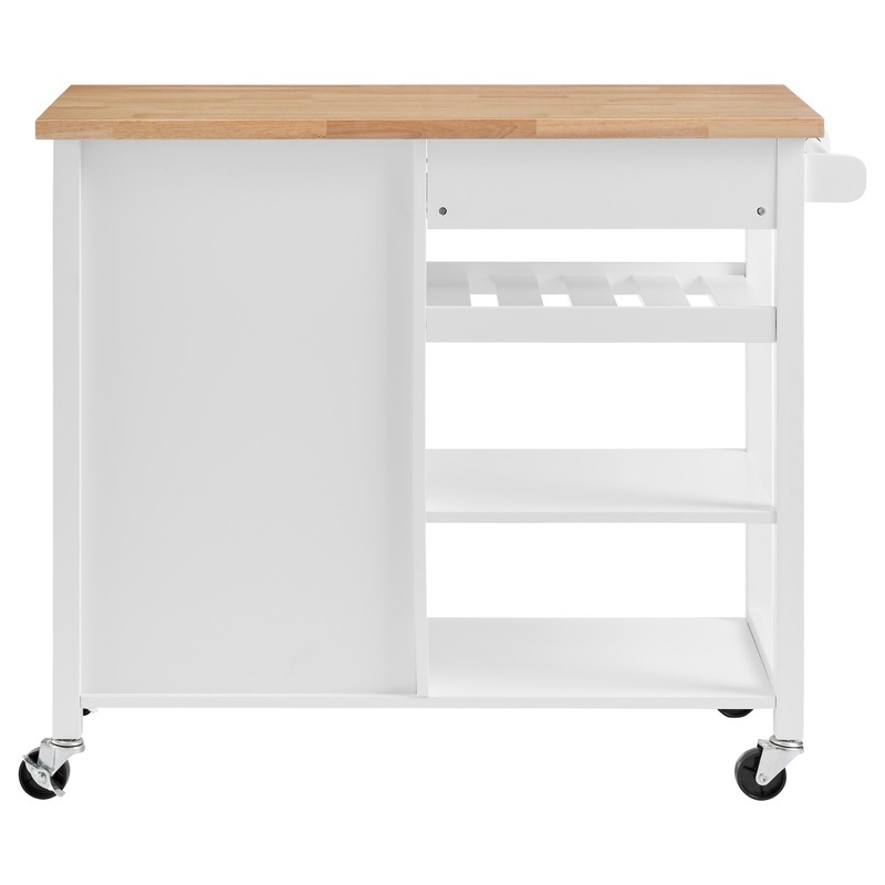 Buy DukeLiving Bronte Kitchen Island Storage Trolley (White) MyDeal