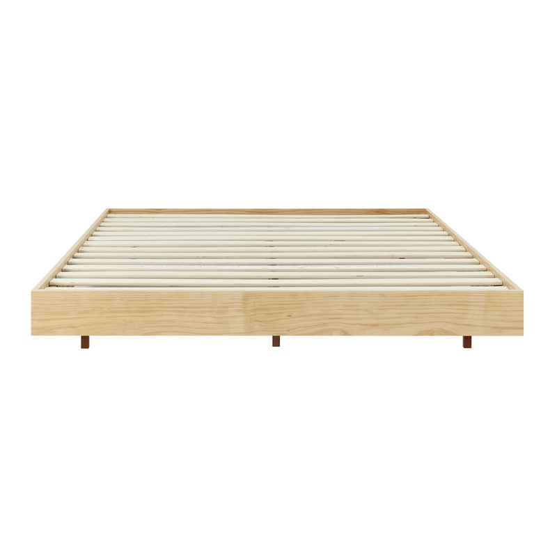 Buy DukeLiving Brooke Premium Wooden Floating Bed Base Natural (Double