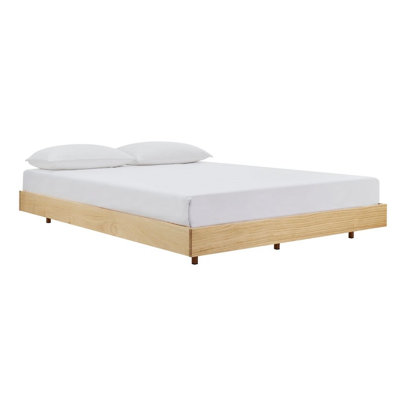 Buy DukeLiving Brooke Premium Wooden Floating Bed Base Natural (Double