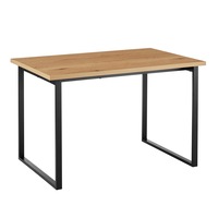 DukeLiving Carson 120cm Ski-Leg Dining Table (Black)