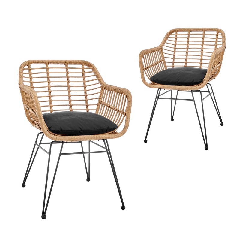 Buy DukeLiving Cayman PE Rattan Outdoor & Indoor Dining Chairs with