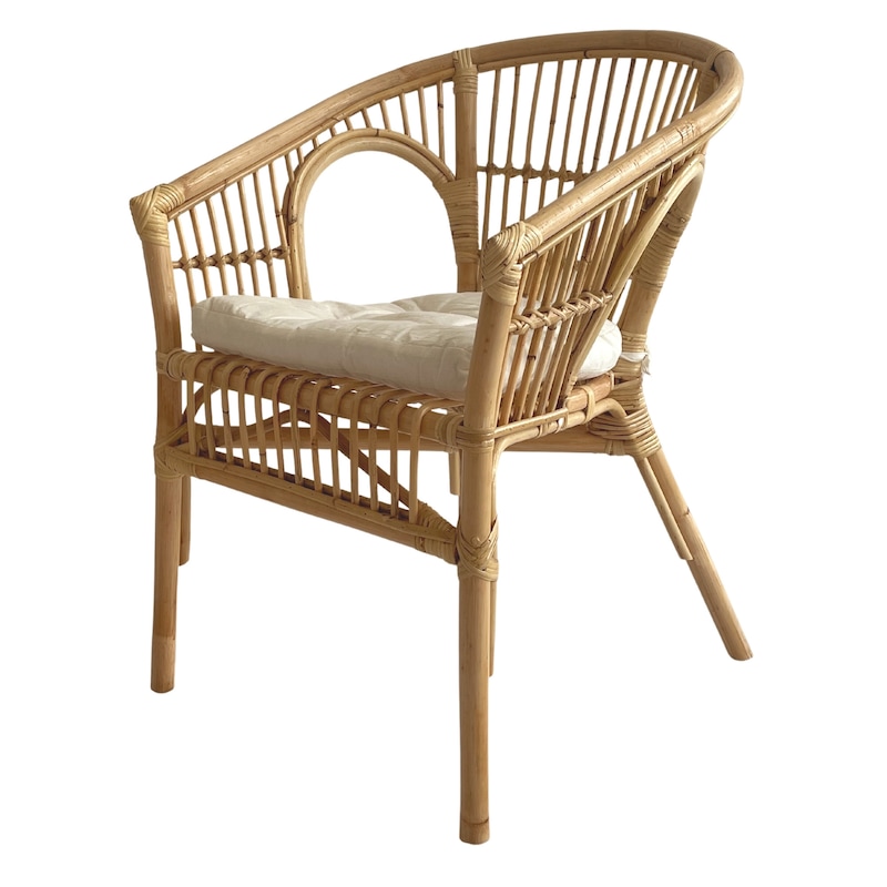 Buy DukeLiving Cayman Rattan Cushioned 3 Piece Cafe Set (Natural) - MyDeal