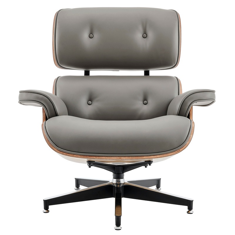 DukeLiving Eames Replica Lounge Chair and Ottoman Natural Veneer