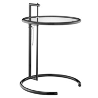 DukeLiving Eileen Gray Replica Adjustable E1027 Side Table (Black)