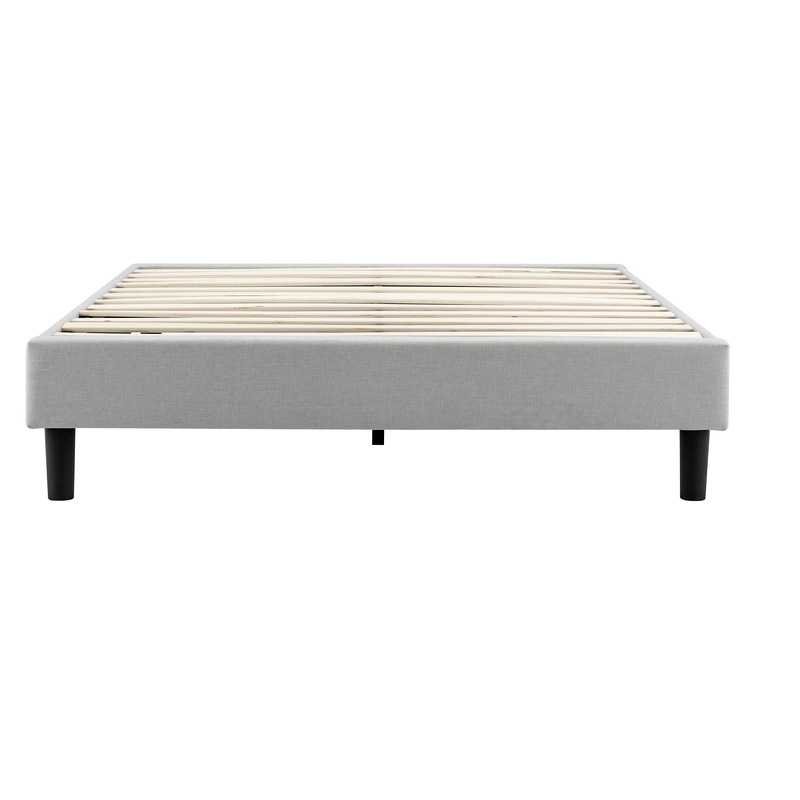 Buy DukeLiving Essentials Upholstered Platform Bed Base Light Grey