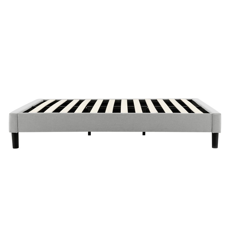 Buy DukeLiving Essentials Upholstered Platform Bed Base Light Grey