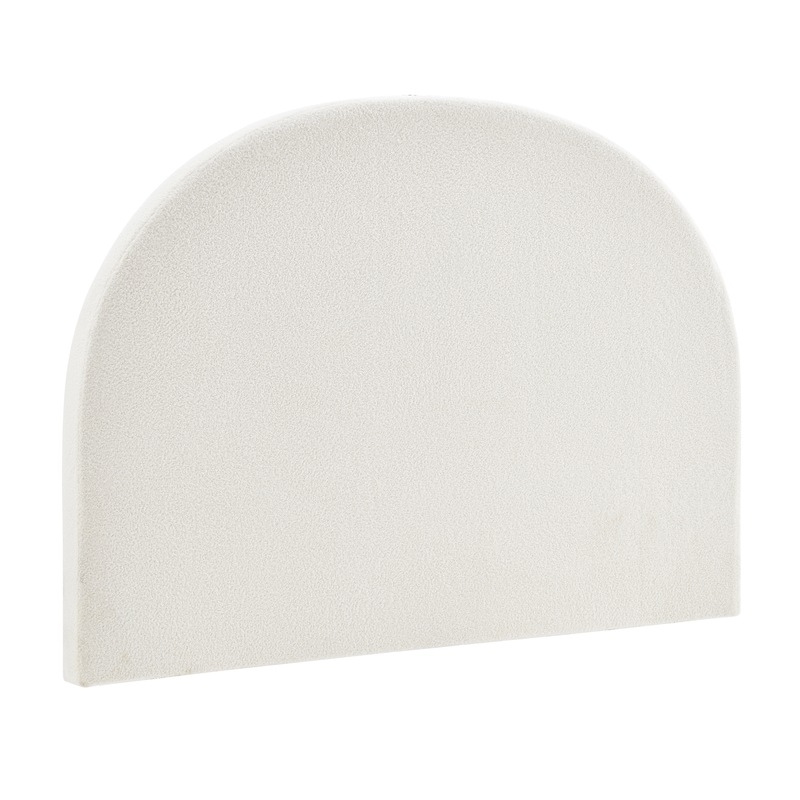 Buy DukeLiving Ivory Boucle Arch Bedhead (Queen, King) MyDeal