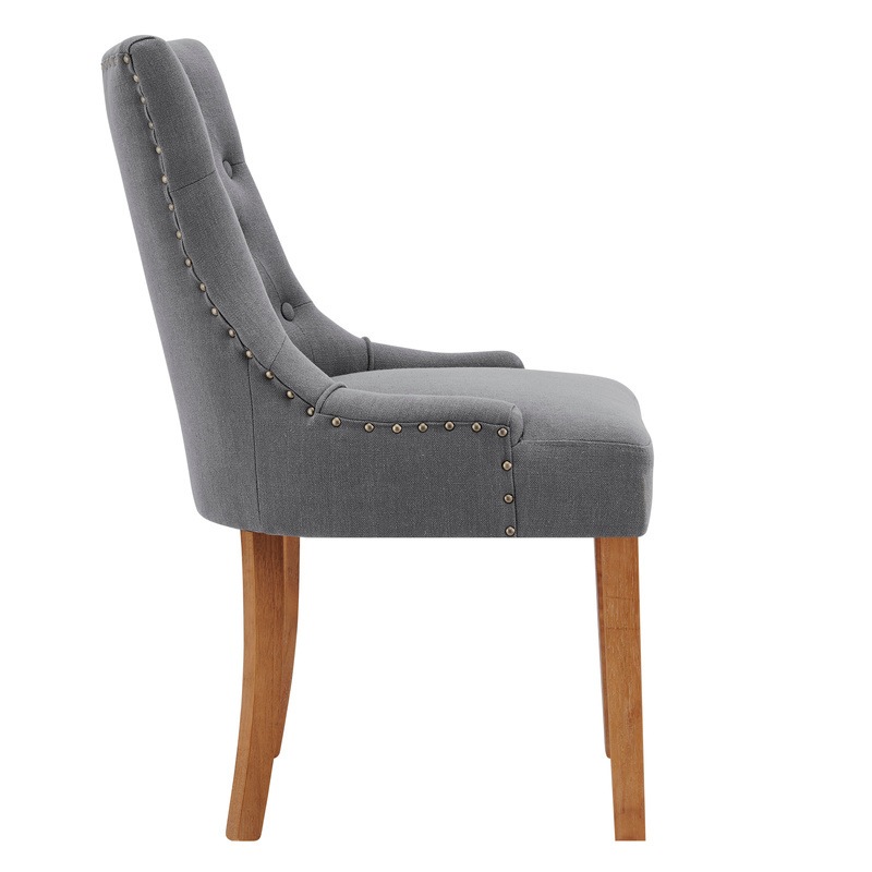 Buy DukeLiving Belle Scoop Back Provincial Upholstered Dining Chairs