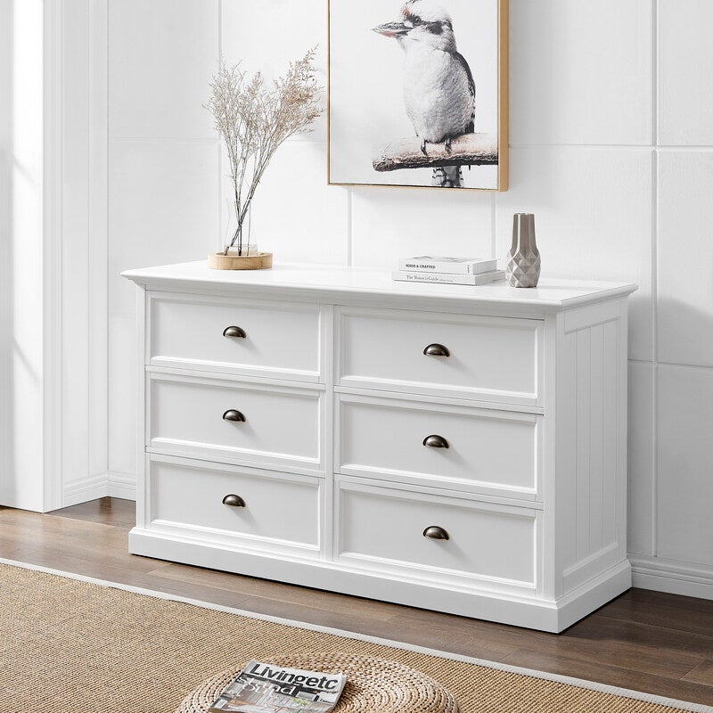 White coastal deals chest of drawers