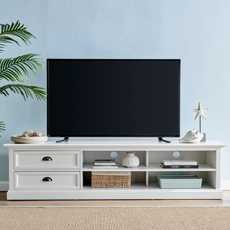 DukeLiving Hamptons Halifax 120cm Medium TV Entertainment Unit Show