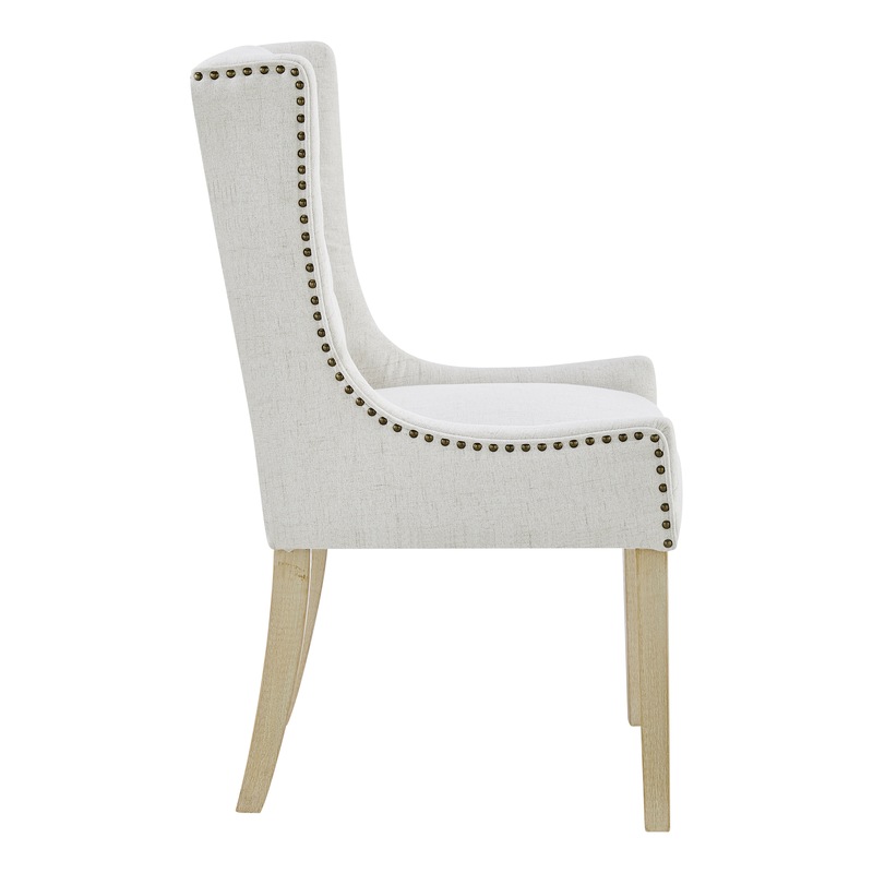 Buy DukeLiving Jarret French Provincial Upholstered Dining Chairs Beige