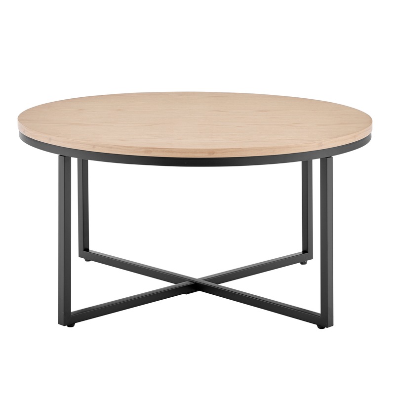 Buy DukeLiving Johansen 80cm Round Coffee Table (Natural) MyDeal