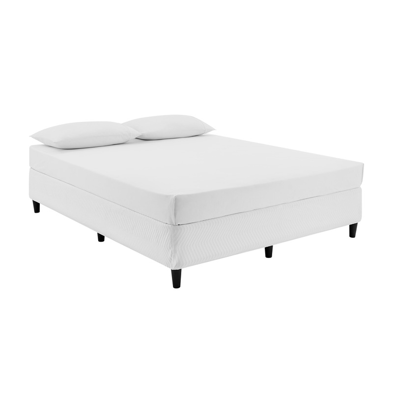 DukeLiving Laura Box Spring Ensemble Bed Base Ivory (Queen) Extra