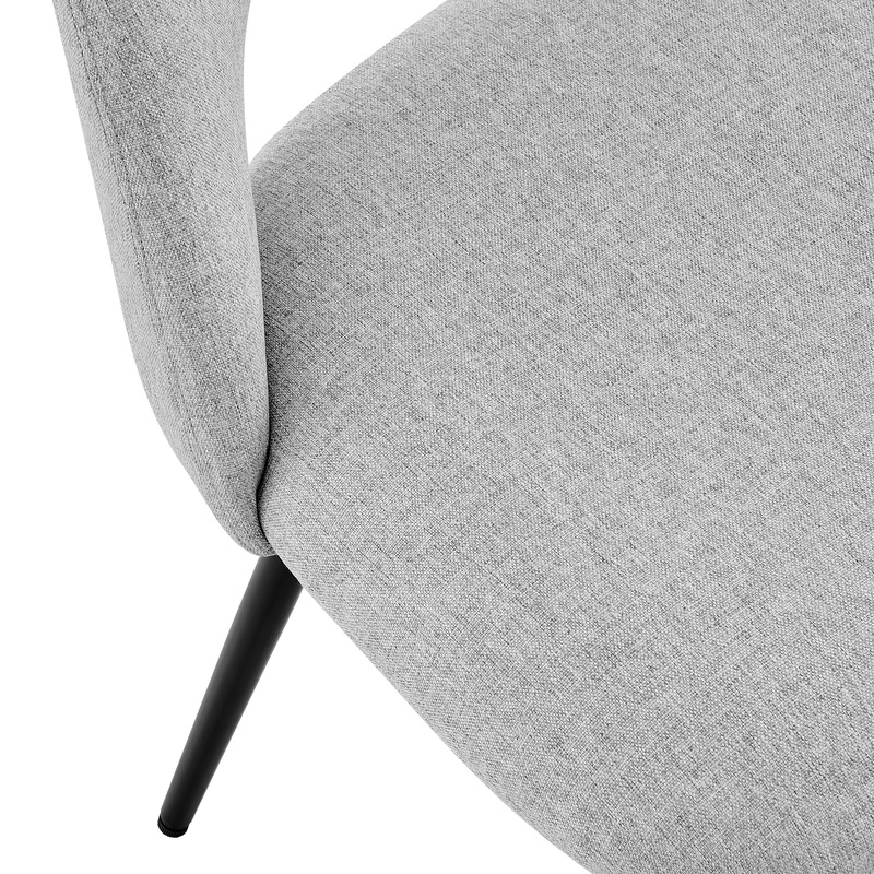 Buy DukeLiving Lauren Fabric Dining Chairs Dark Grey (Set of 2) MyDeal