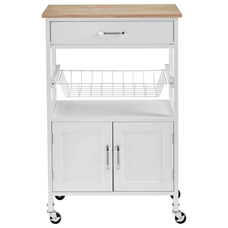 DukeLiving Lorne Kitchen Island Trolley (White) Buy Kitchen Islands