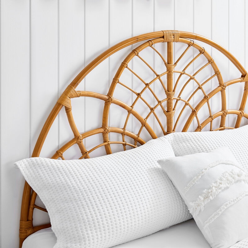 Single deals rattan headboard