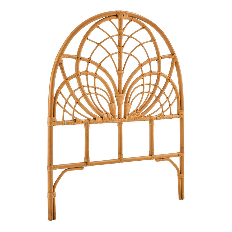 Buy DukeLiving Lunar Arch Natural Rattan Bedhead (King Single, Double ...